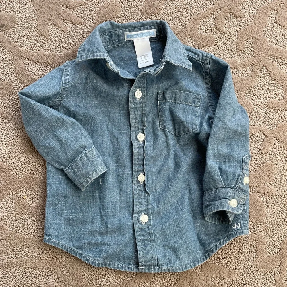 Janie and Jack chambray shirt - Picture 1 of 3